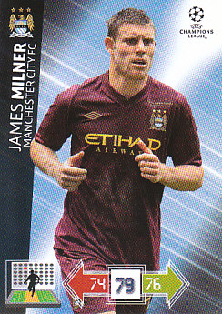 James Milner Manchester City 2012/13 Panini Adrenalyn XL CL #127